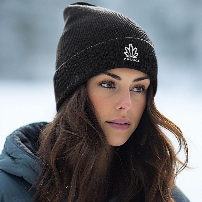 cococi Stick Logo - Organic Fisherman Beanie - cococi-clothing