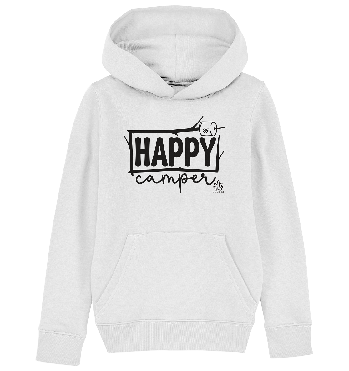 Happy Camper II - Kids Organic Hoodie - cococi-clothing