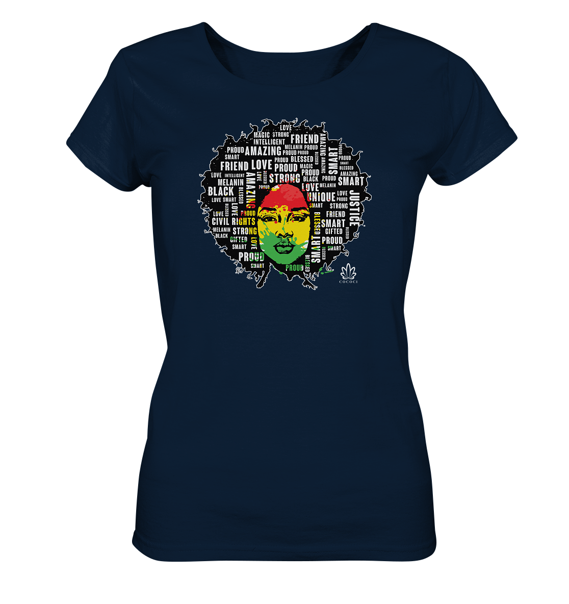 Afro - Ladies Organic Shirt - cococi-clothing