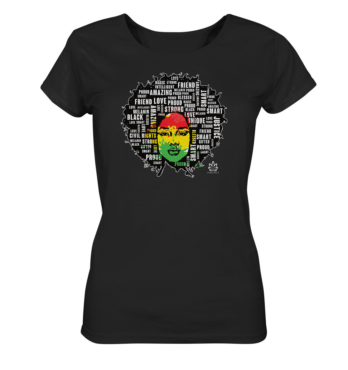 Afro - Ladies Organic Shirt - cococi-clothing