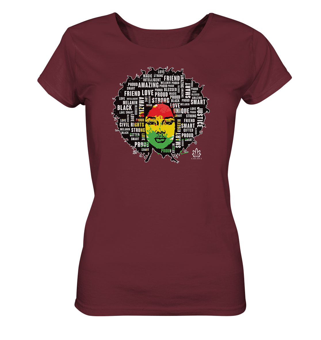 Afro - Ladies Organic Shirt - cococi-clothing