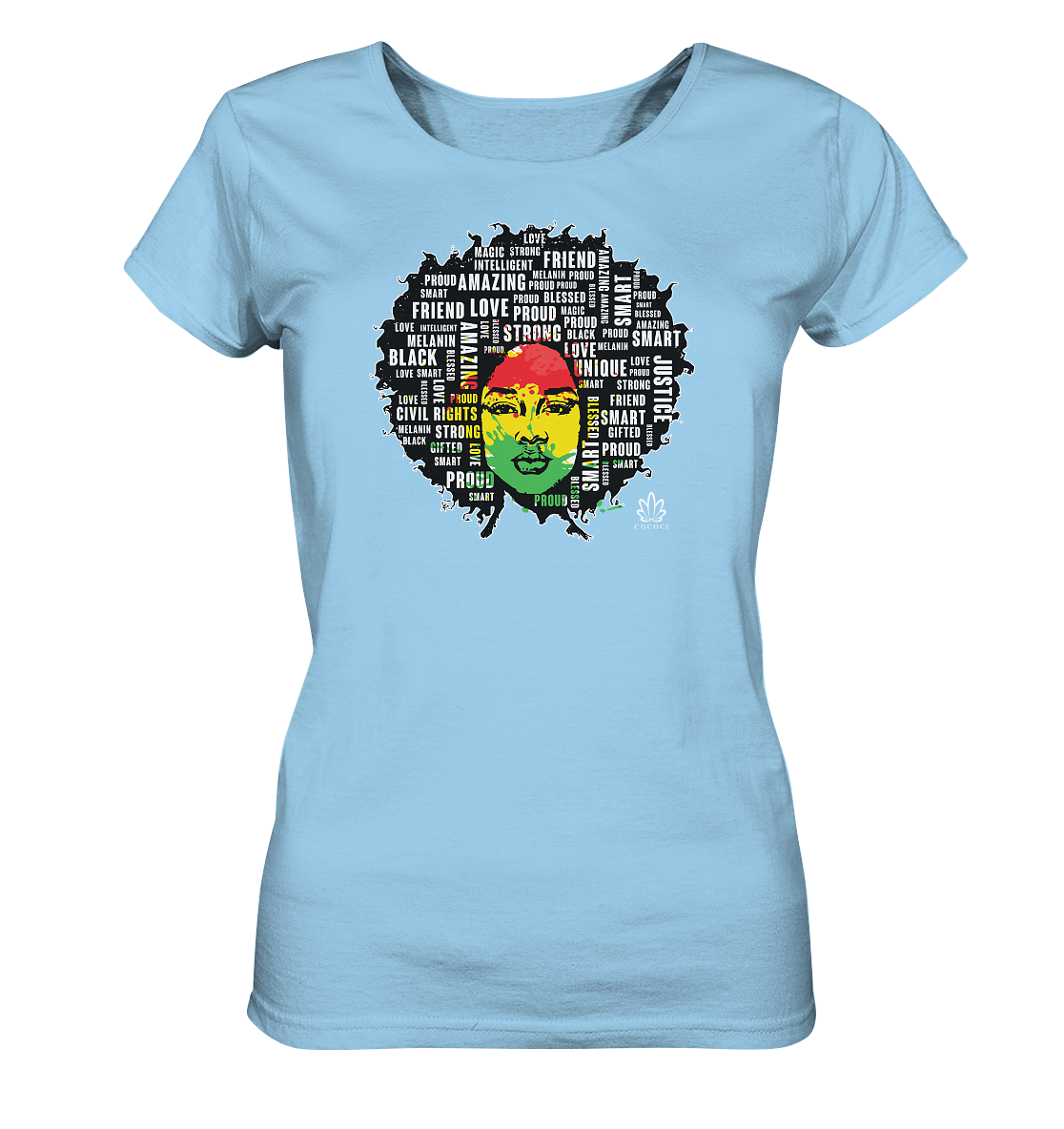 Afro - Ladies Organic Shirt - cococi-clothing