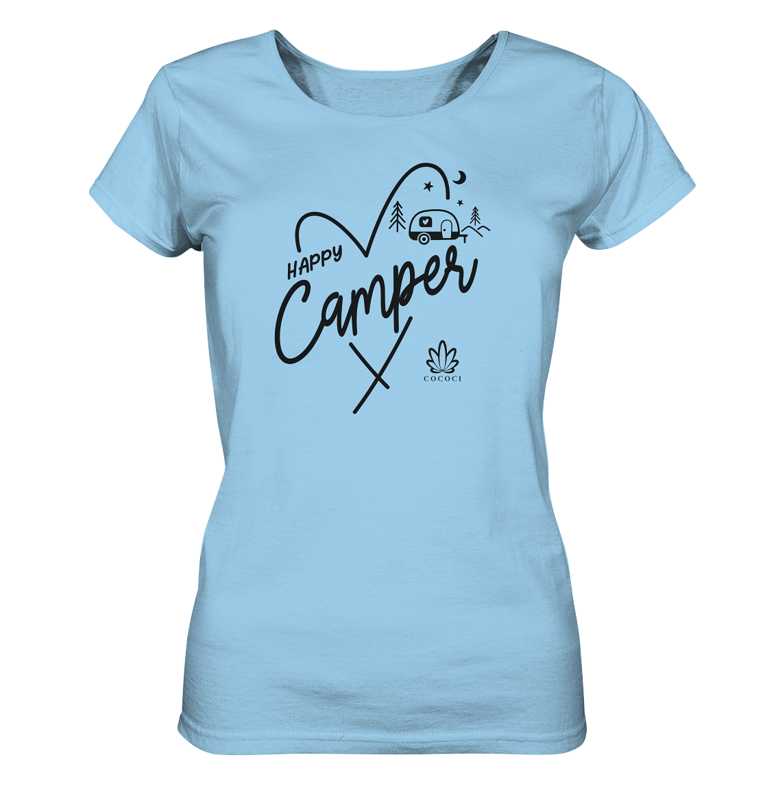 Happy Camper I - Ladies Organic Shirt - cococi-clothing