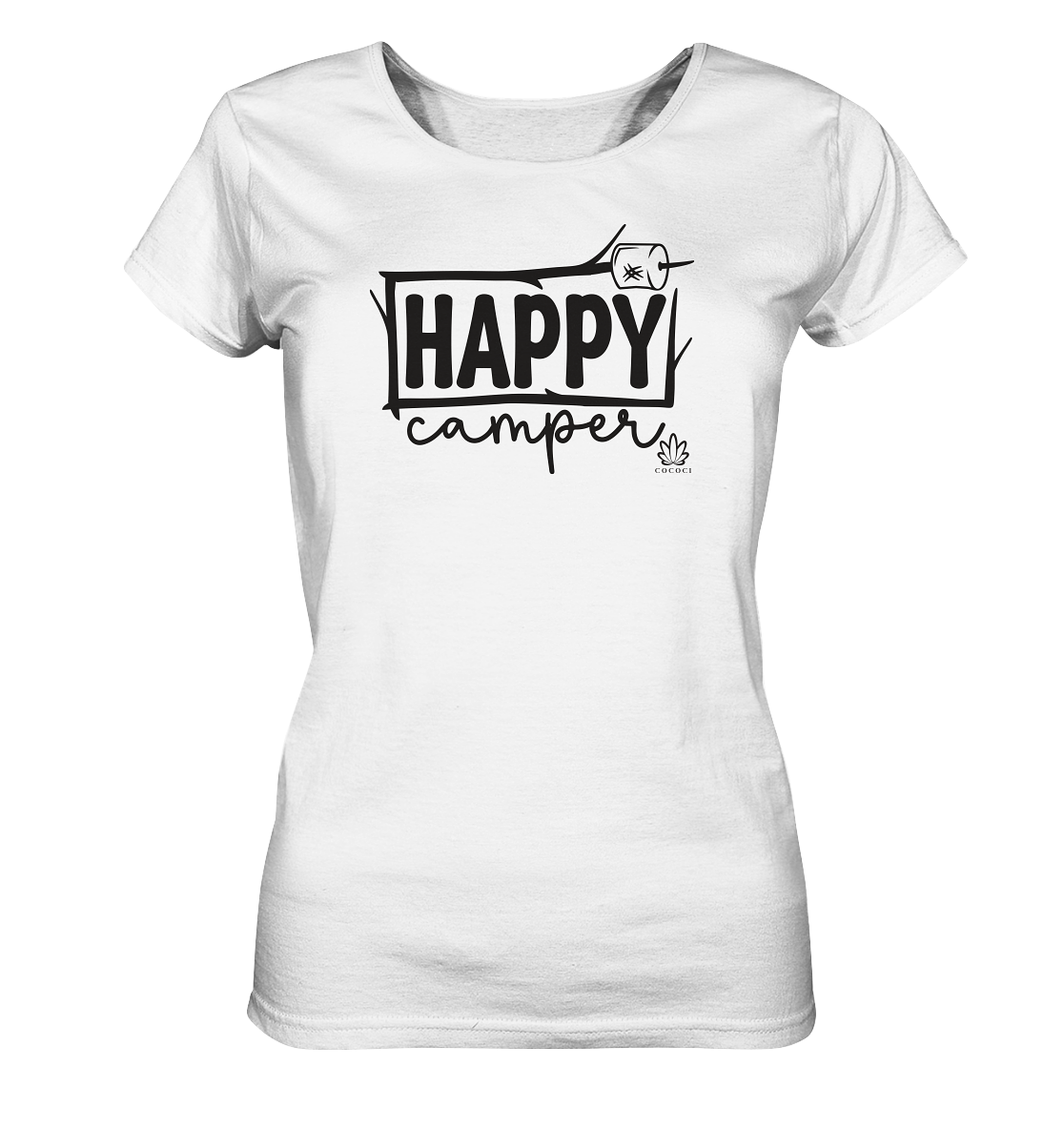 Happy Camper II - Ladies Organic Shirt - cococi-clothing