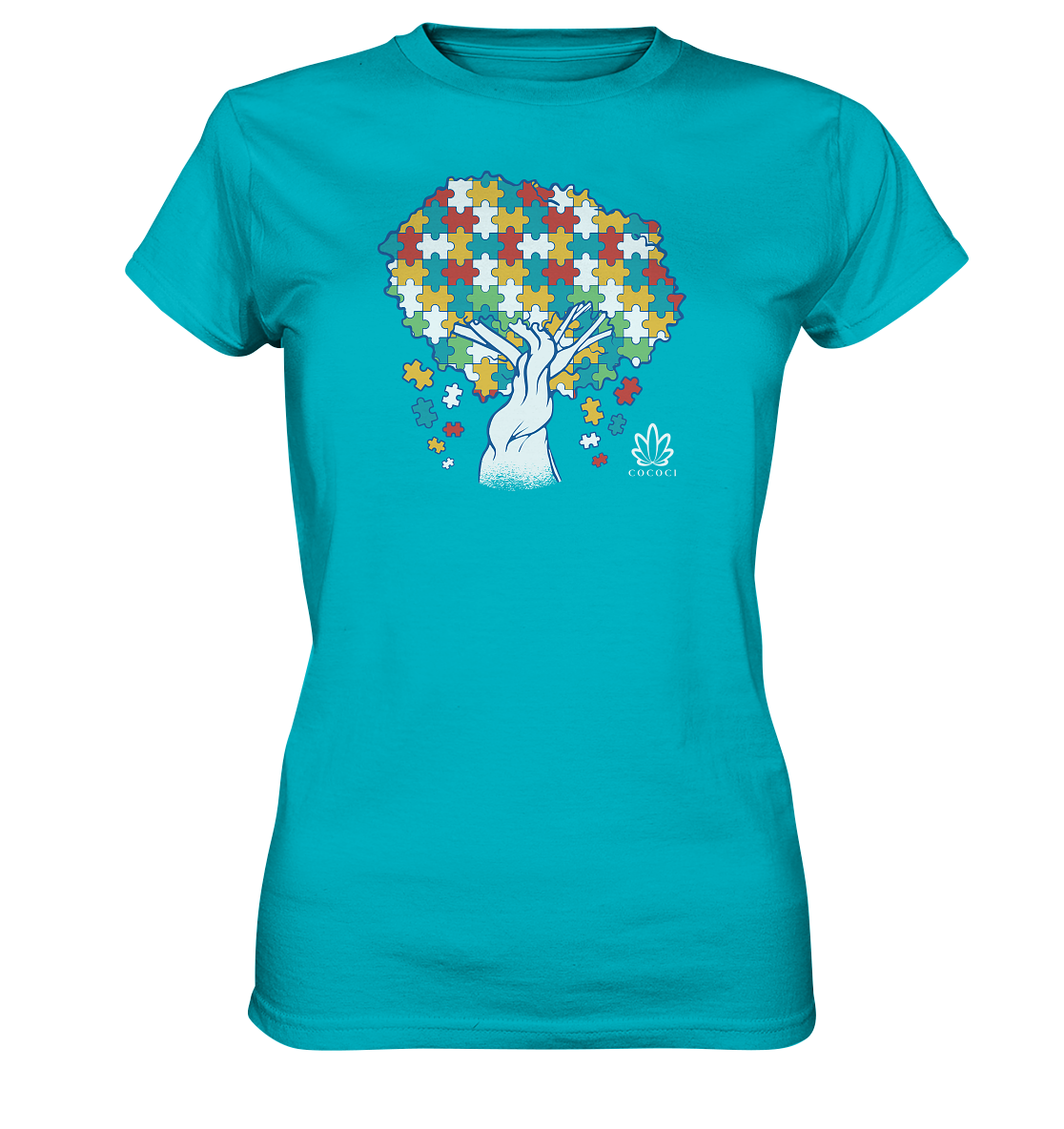 Puzzle Tree - Ladies Premium Shirt - cococi-clothing