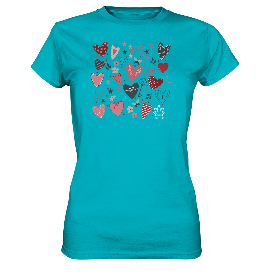 Hearts - Ladies Premium Shirt - cococi-clothing