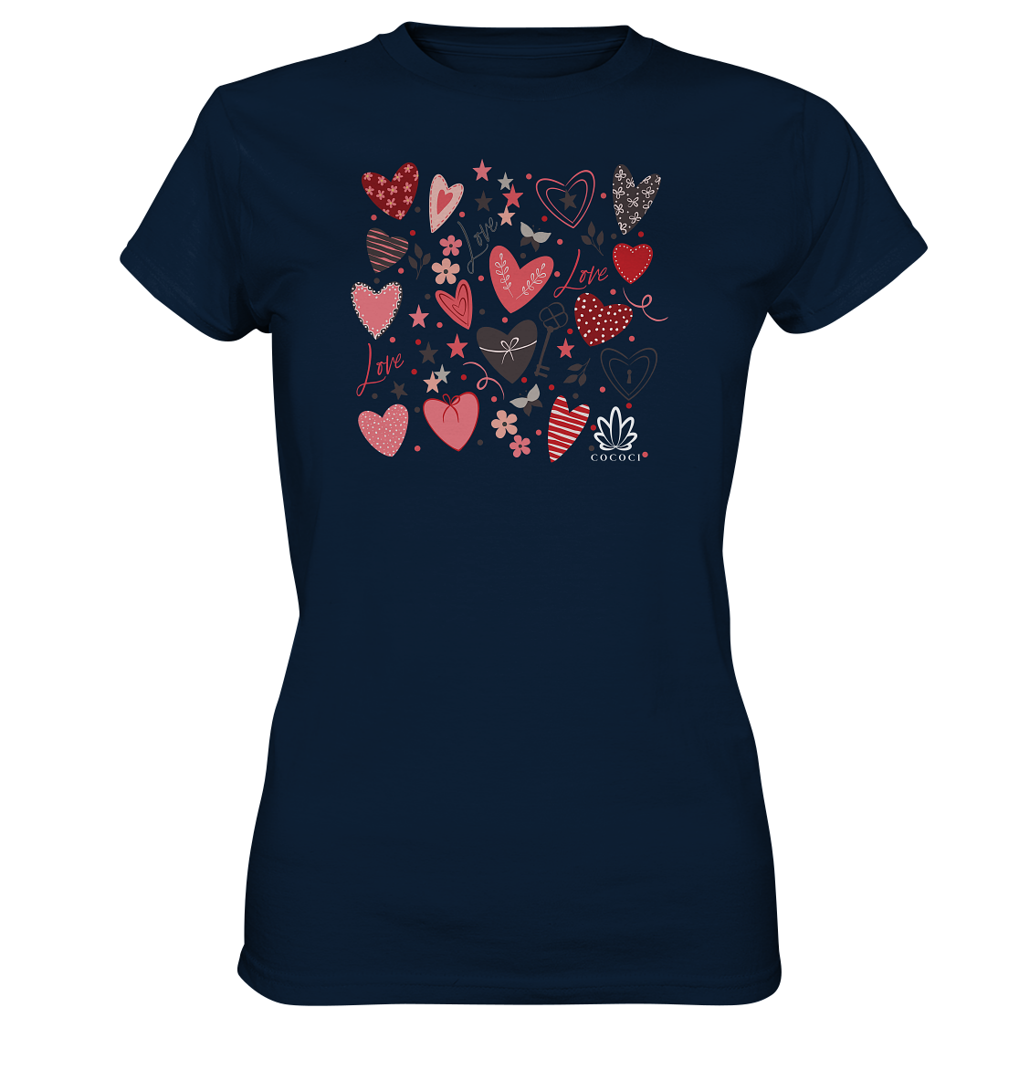 Hearts - Ladies Premium Shirt - cococi-clothing