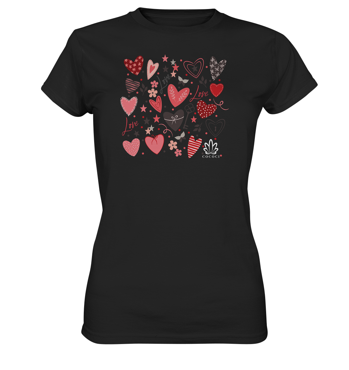 Hearts - Ladies Premium Shirt - cococi-clothing