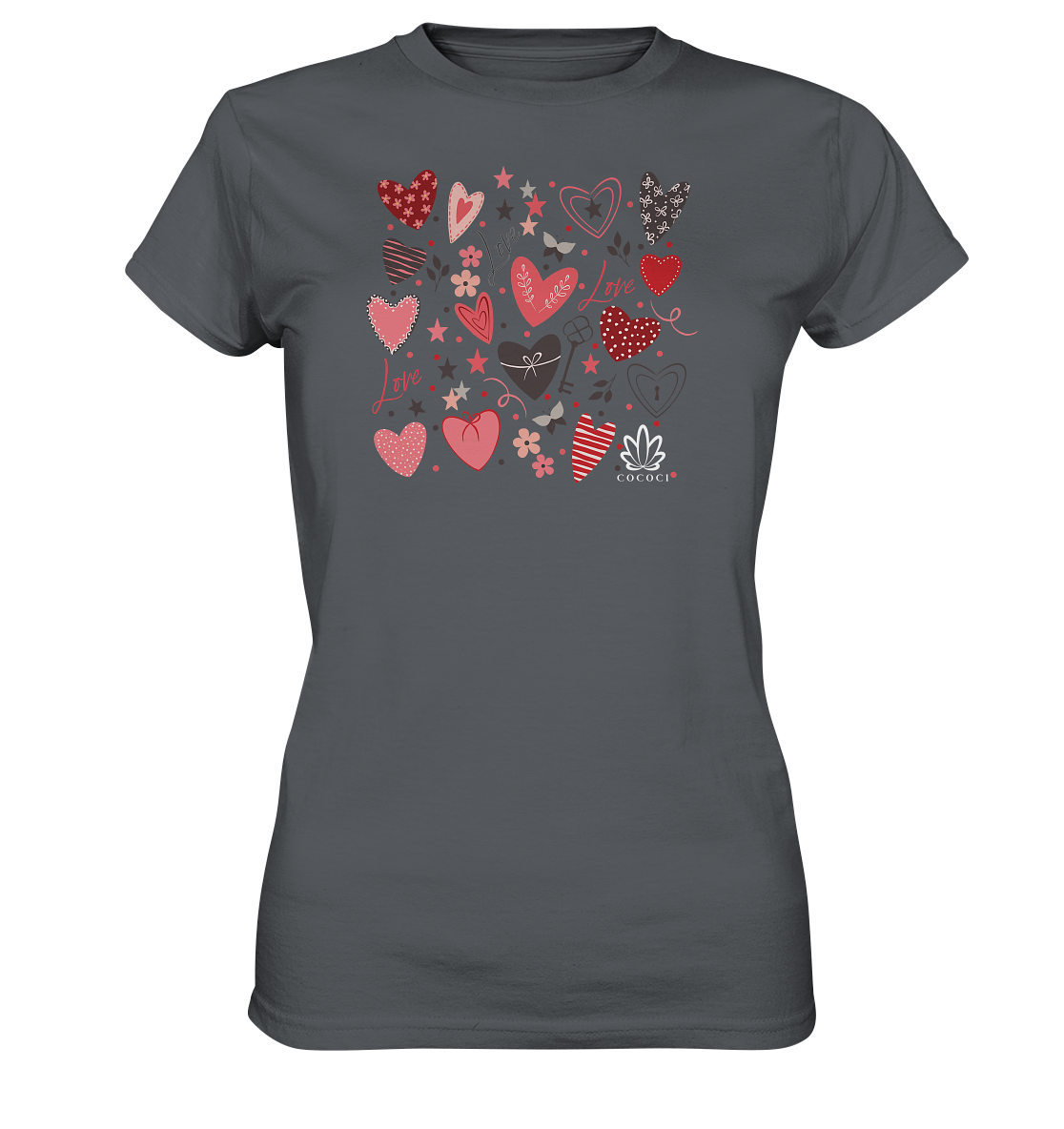 Hearts - Ladies Premium Shirt - cococi-clothing