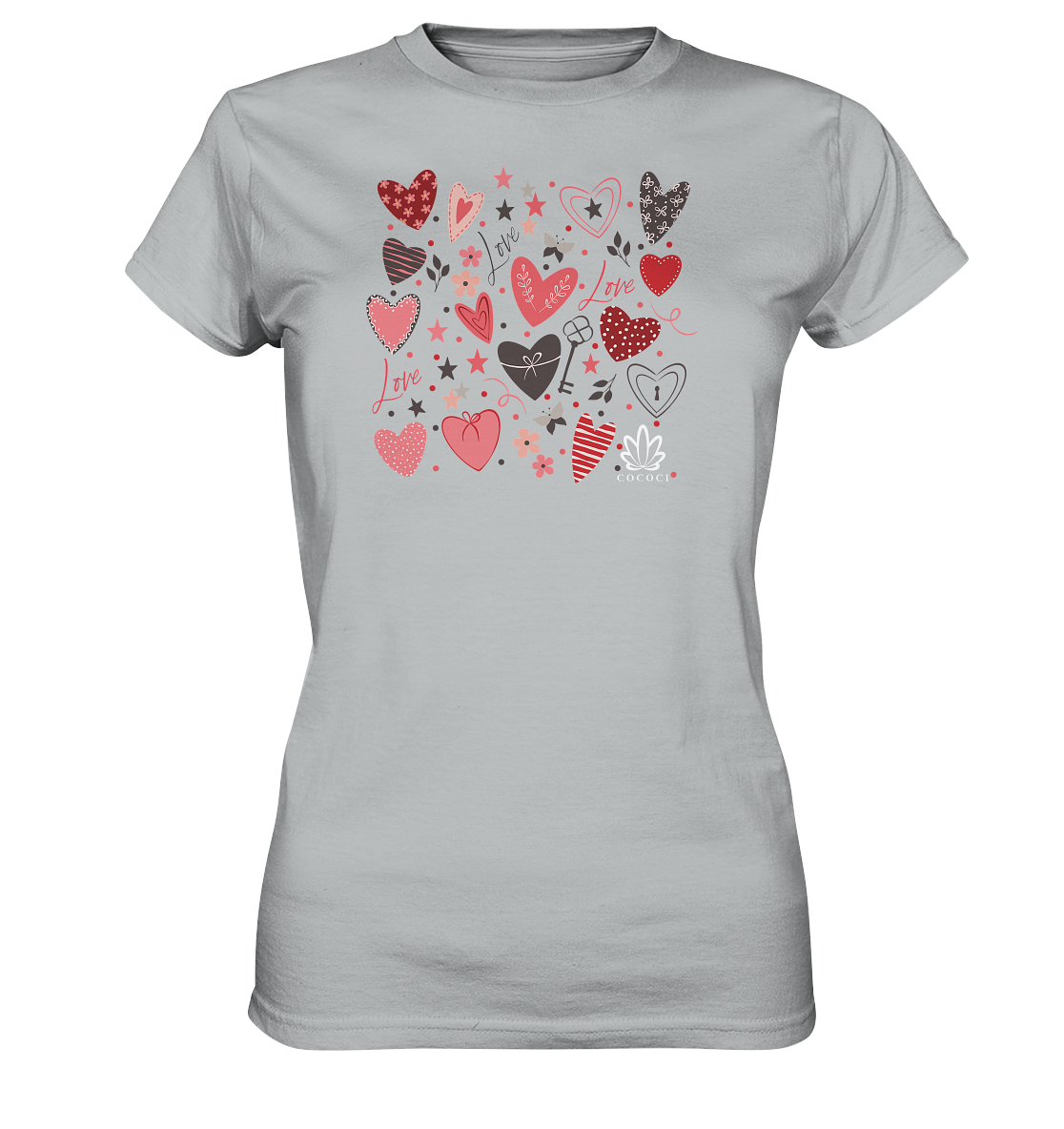 Hearts - Ladies Premium Shirt - cococi-clothing