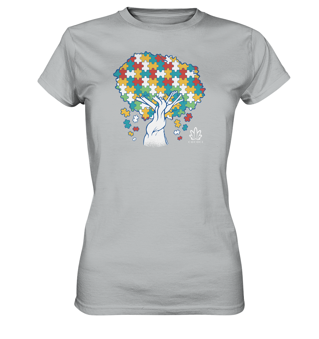 Puzzle Tree - Ladies Premium Shirt - cococi-clothing