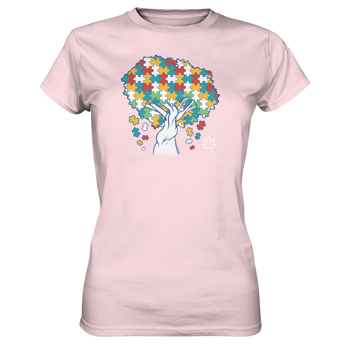 Puzzle Tree - Ladies Premium Shirt - cococi-clothing