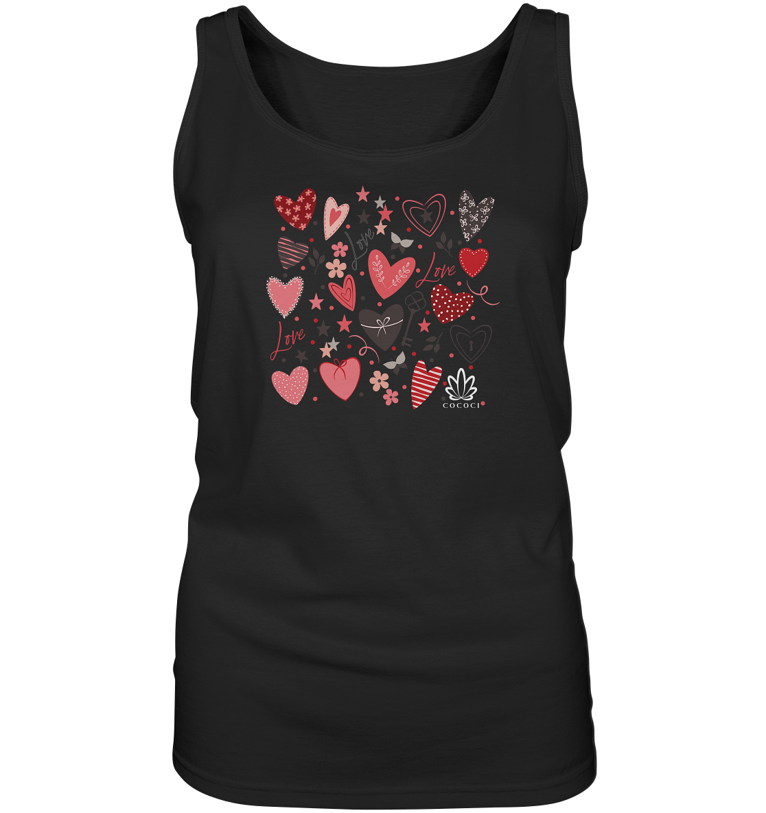 Hearts - Ladies Tank-Top - cococi-clothing