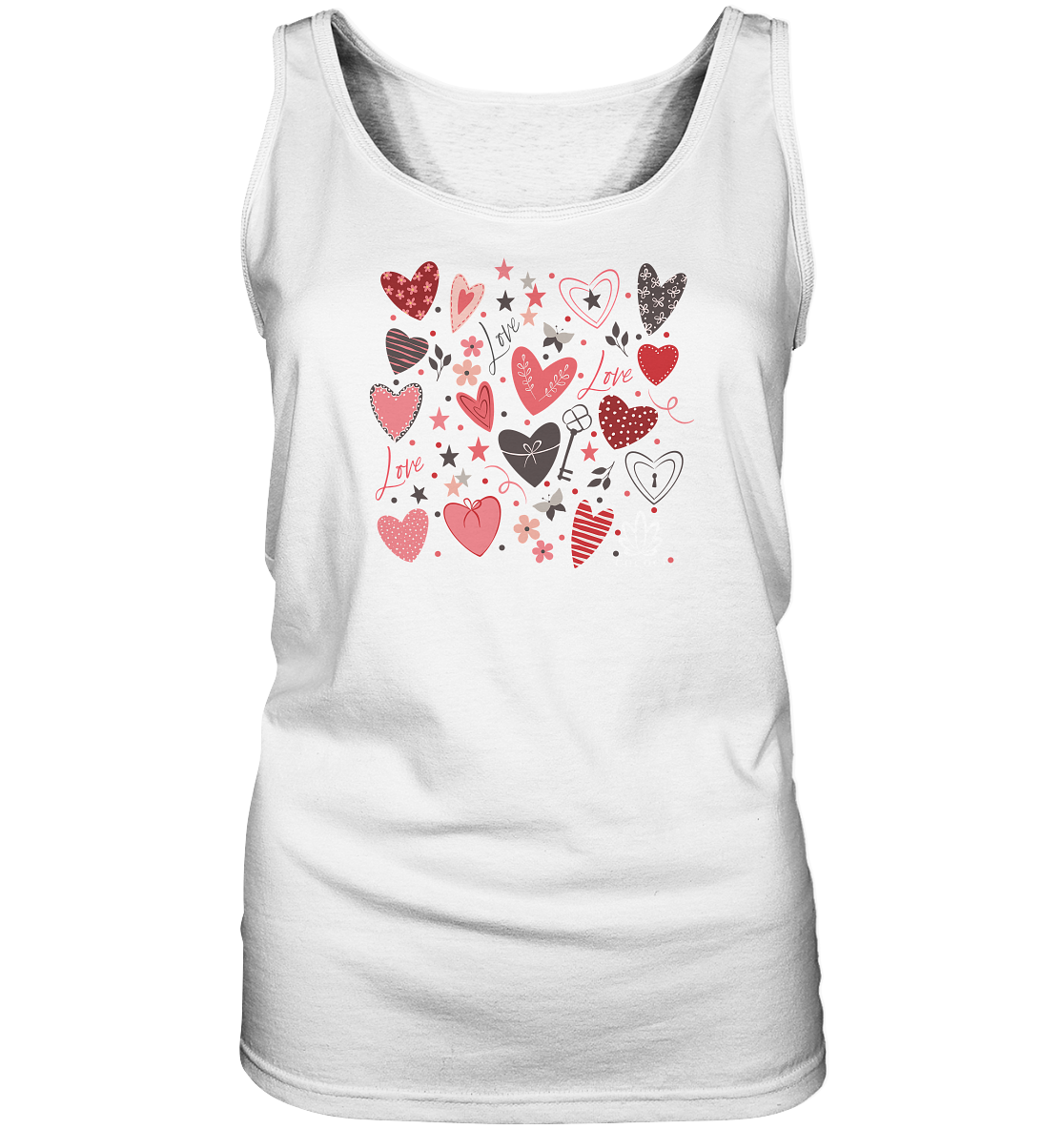 Hearts - Ladies Tank-Top - cococi-clothing