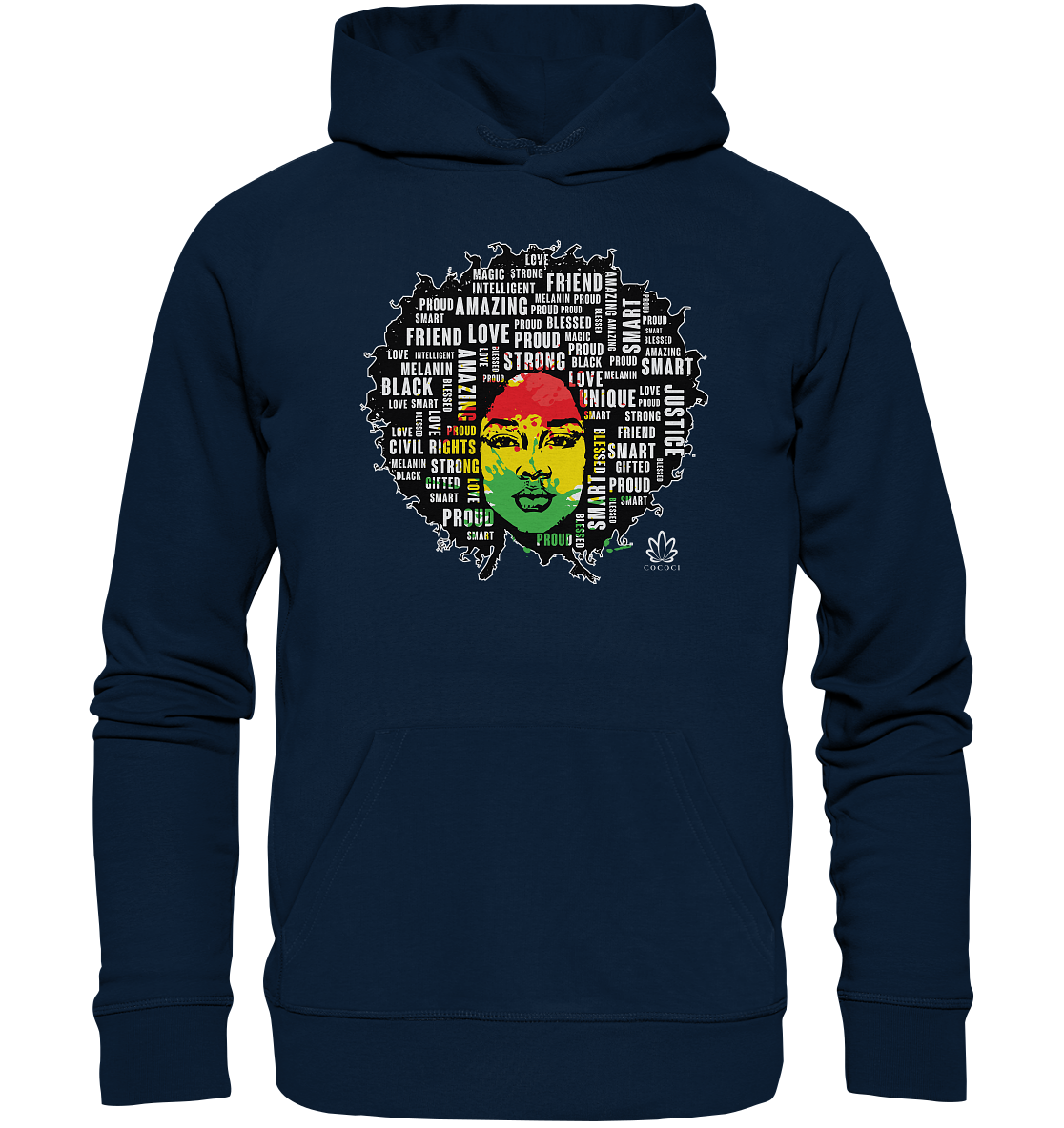 Afro - Organic Hoodie - cococi-clothing