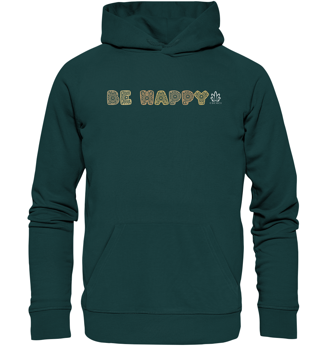 Be Happy - Organic Hoodie - cococi-clothing