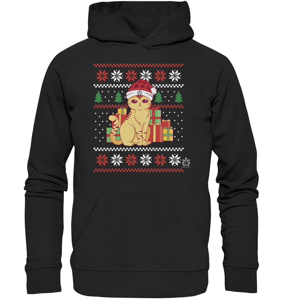 Xmas Kitten - Organic Hoodie