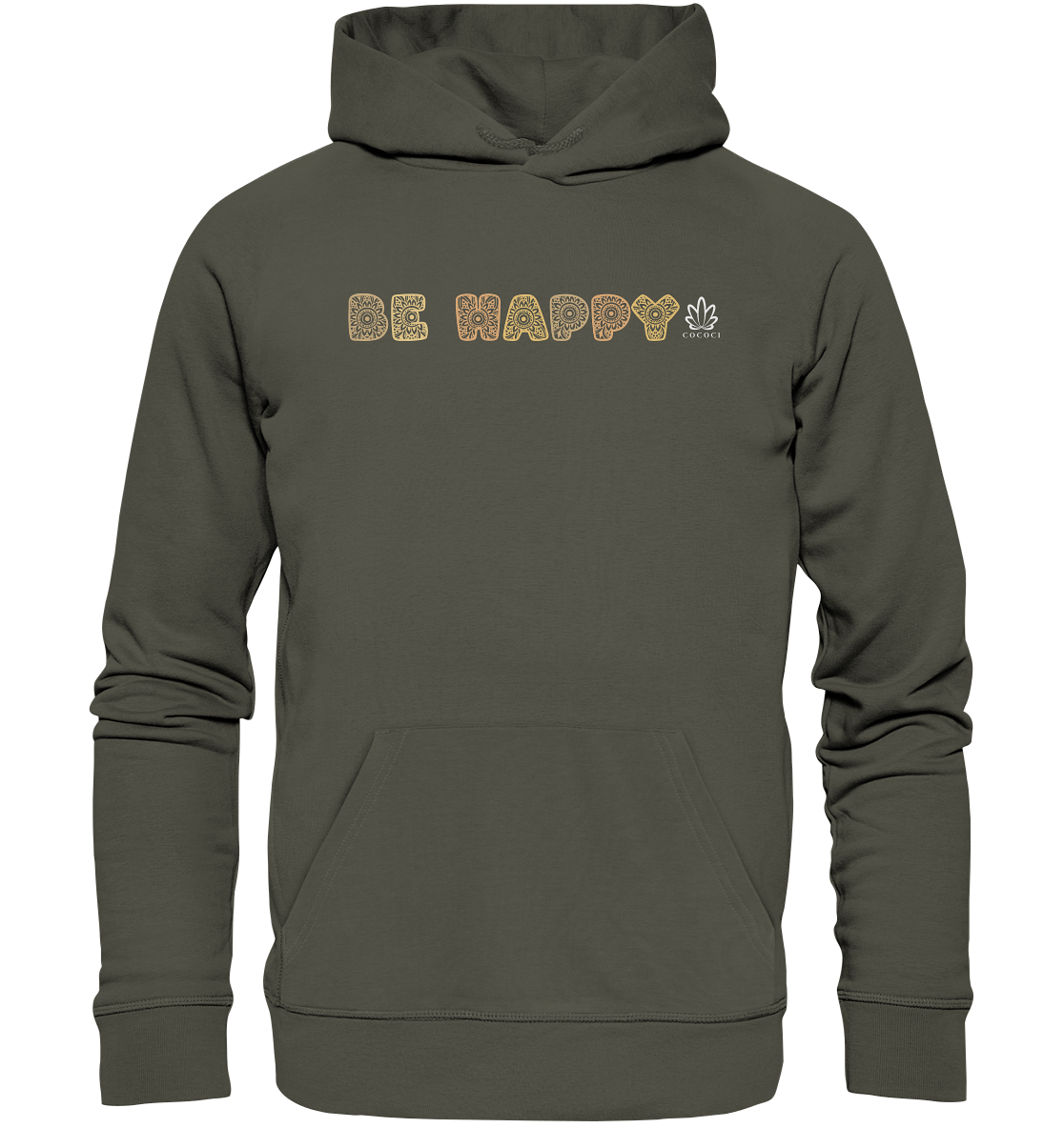 Be Happy - Organic Hoodie - cococi-clothing