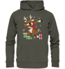 Geschenk-Reh in Tanzlaune - Organic Hoodie