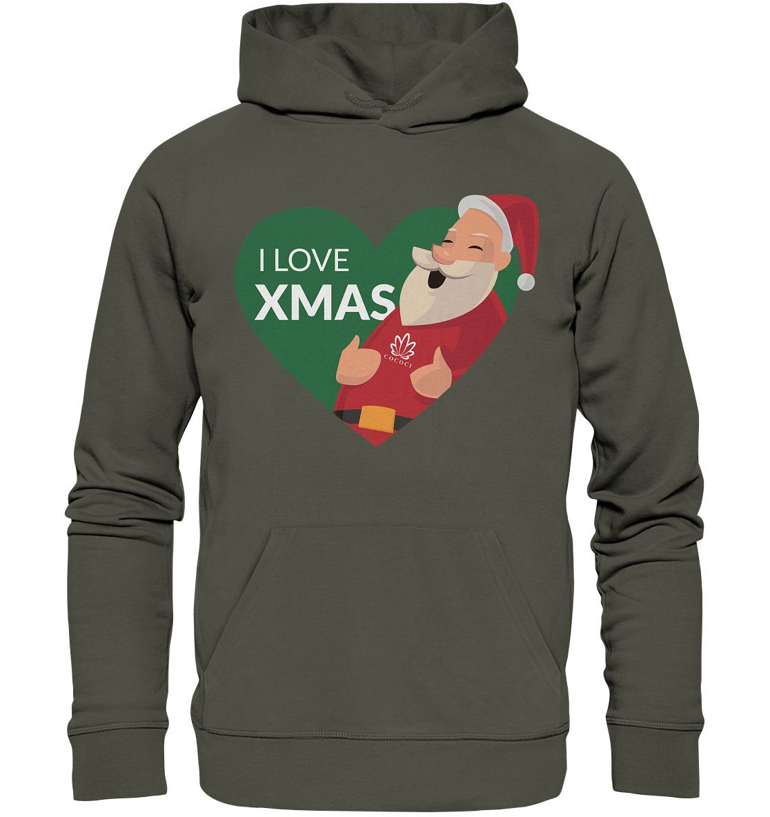 I Love Xmas - Organic Hoodie