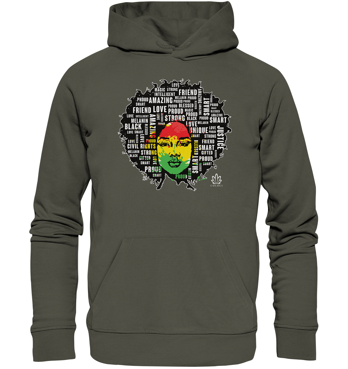 Afro - Organic Hoodie - cococi-clothing