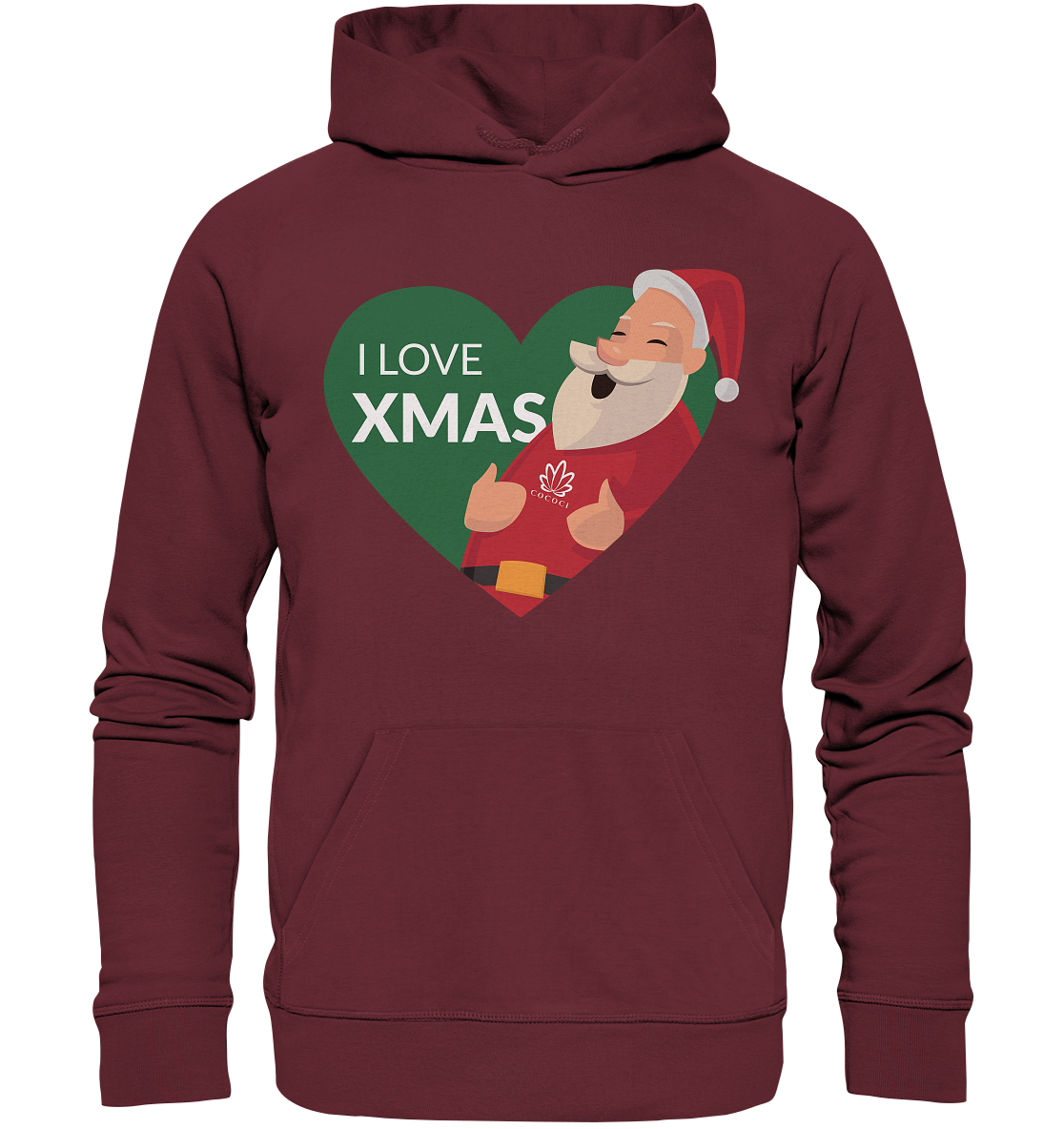 I Love Xmas - Organic Hoodie