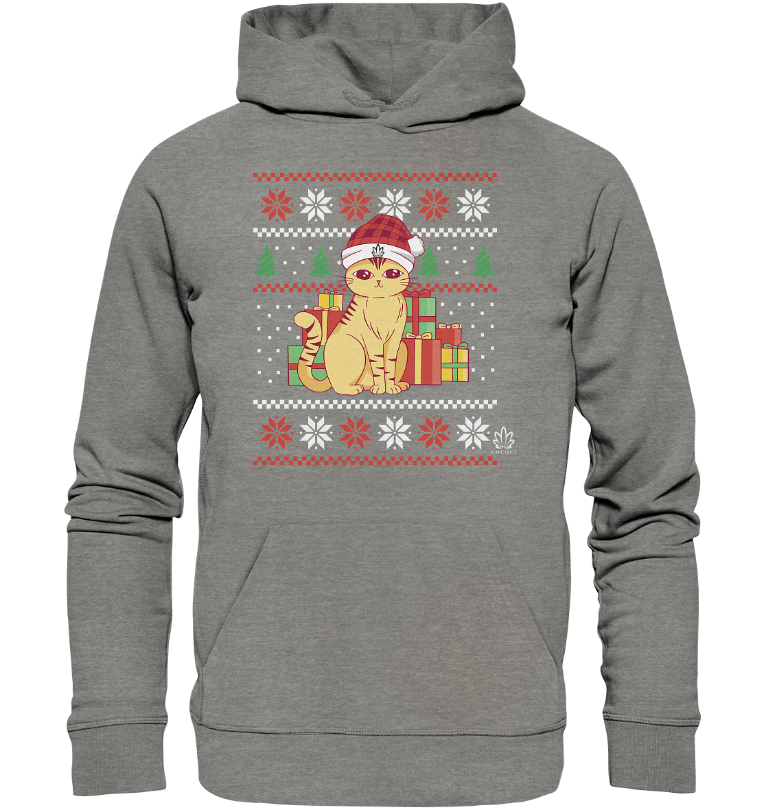 Xmas Kitten - Organic Hoodie