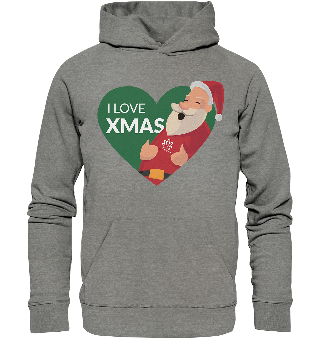 I Love Xmas - Organic Hoodie