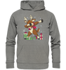 Geschenk-Reh in Tanzlaune - Organic Hoodie