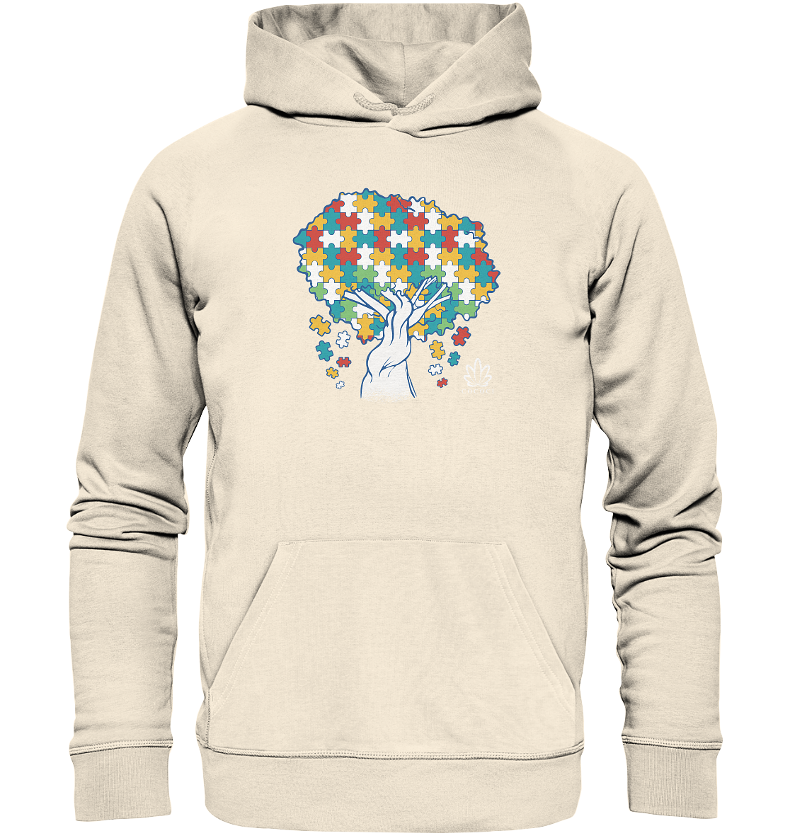 Puzzle Tree - Organic Hoodie - cococi-clothing