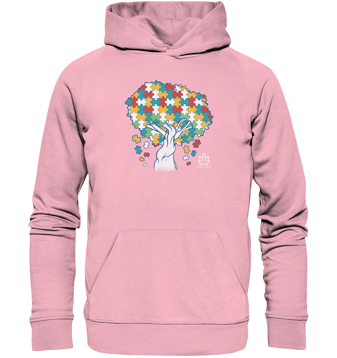 Puzzle Tree - Organic Hoodie - cococi-clothing