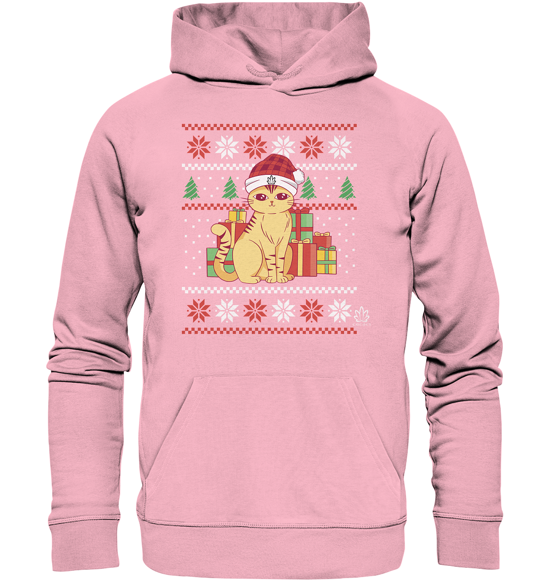 Xmas Kitten - Organic Hoodie