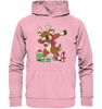 Geschenk-Reh in Tanzlaune - Organic Hoodie