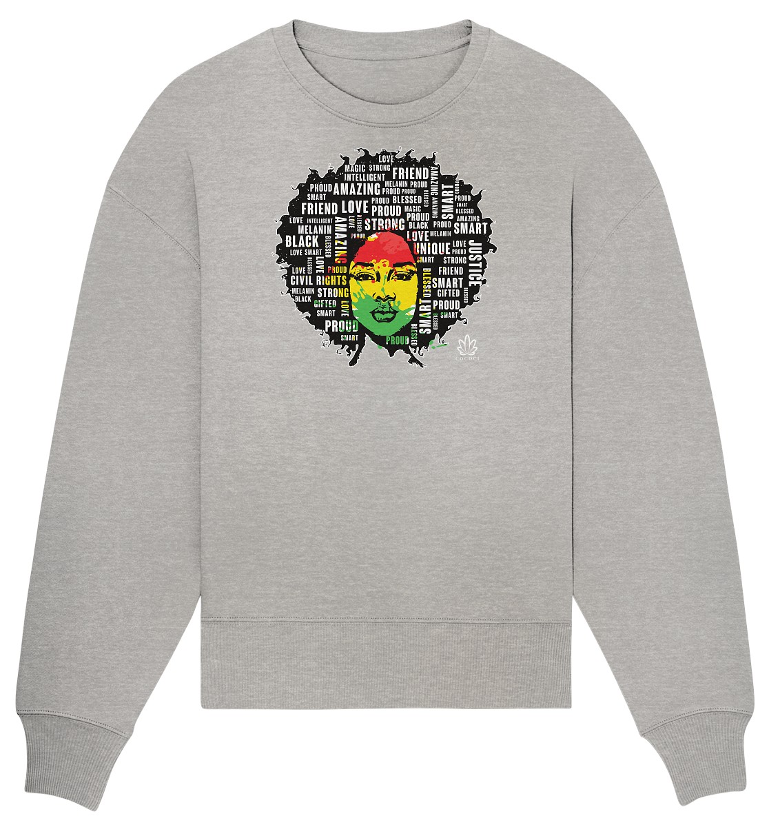 Afro - Organic Oversize Sweatshirt - cococi-clothing