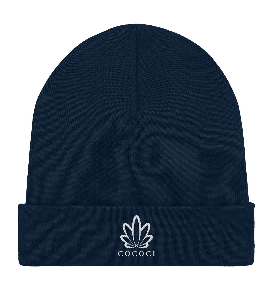 cococi Stick Logo - Organic Rib Beanie - cococi-clothing