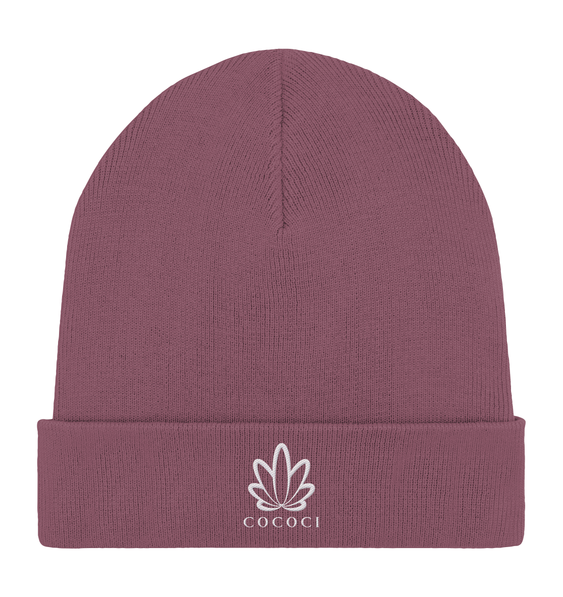 cococi Stick Logo - Organic Rib Beanie - cococi-clothing