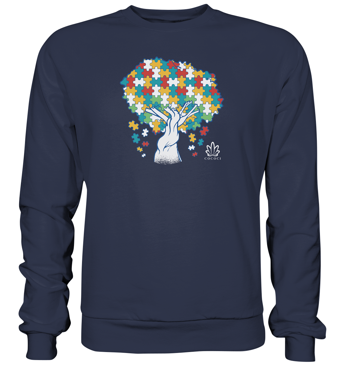 Puzzle Tree - Premium Sweatshirt - cococi-clothing